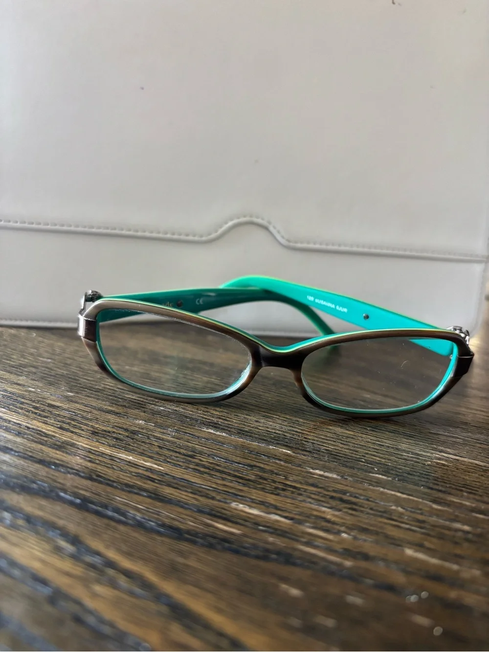 Kate Spade Green Front Brown Temples Cat-Eye frames